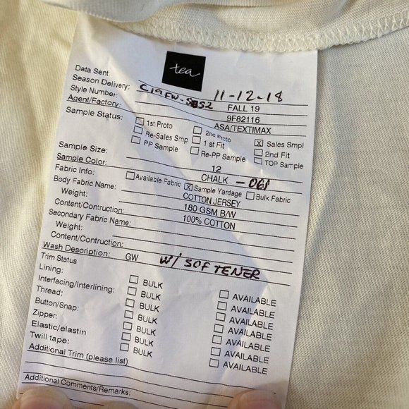 NWOT Tea Collection Nepal Raglan Tee Size 12 - Picture 3 of 4